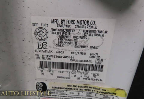 2013 Ford F-150 Platinum