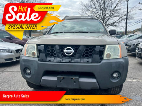 2005 Nissan Xterra for sale at Carpro Auto Sales in Chesapeake VA