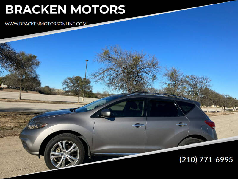 2011 Nissan Murano for sale at BRACKEN MOTORS in San Antonio TX