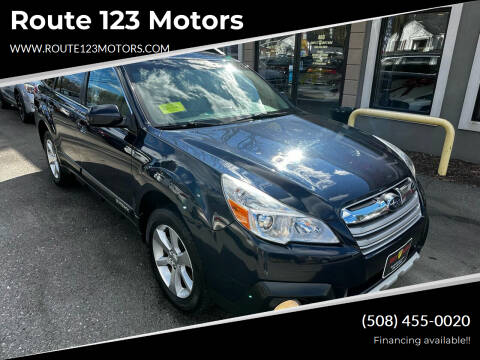 2013 Subaru Outback for sale at Route 123 Motors in Norton MA