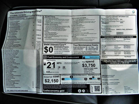 2019 BMW 7 Series 750i