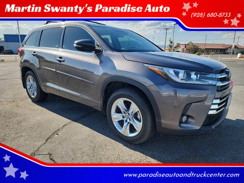 2017 Toyota Highlander for sale at Martin Swanty's Paradise Auto in Lake Havasu City AZ