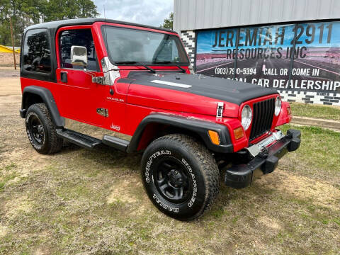 1997 Jeep Wrangler for sale at Jeremiah 29:11 Auto Sales in Avinger TX