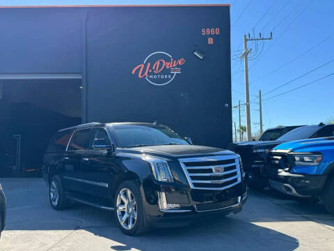 2017 Cadillac Escalade ESV for sale at U Drive Motors in Hollywood FL