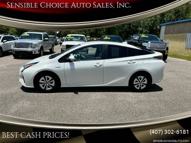 2018 Toyota Prius for sale at Sensible Choice Auto Sales, Inc. in Longwood FL