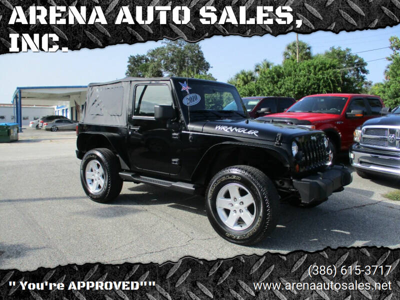 2010 Jeep Wrangler for sale at ARENA AUTO SALES,  INC. in Holly Hill FL