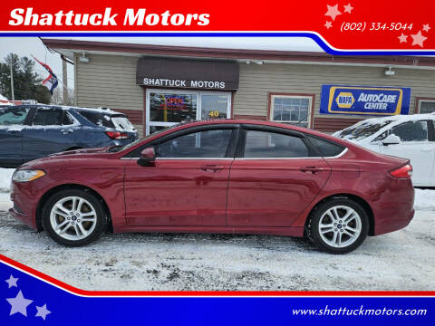 2018 Ford Fusion for sale at Shattuck Motors in Newport VT