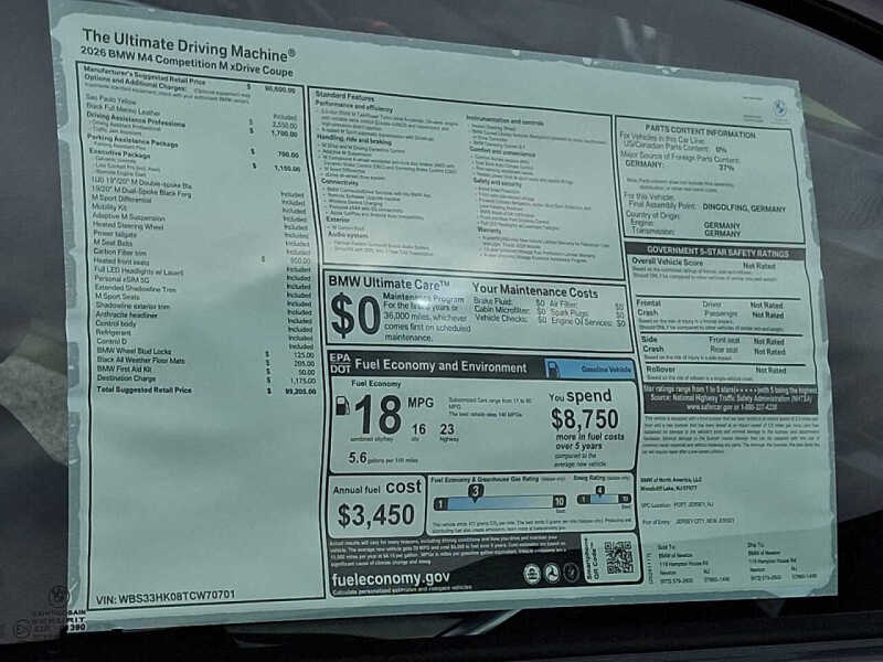 2026 BMW M4 Competition xDrive