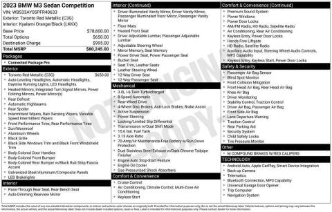 2023 BMW M3 Competition