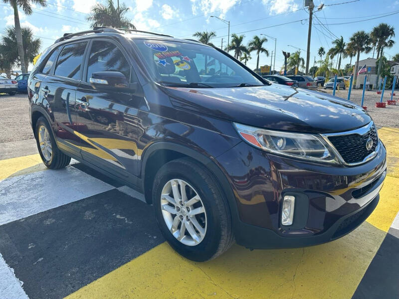 Used 2014 Kia Sorento LX with VIN 5XYKT4A76EG460395 for sale in Melbourne, FL