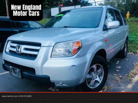 2008 Honda Pilot for sale at New England Motor Cars in Springfield MA