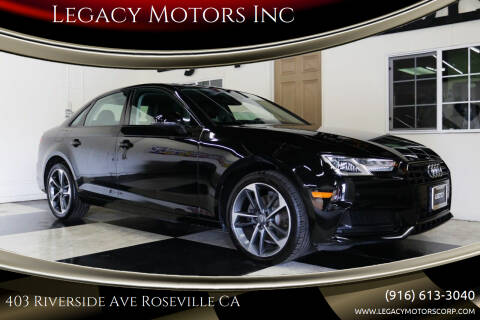 2019 Audi A4 for sale at Legacy Motors Inc in Roseville CA