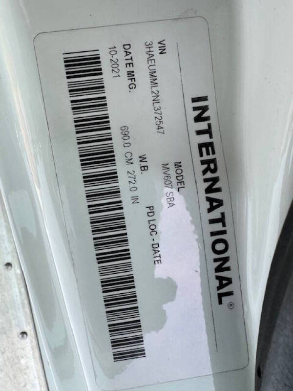 2022 International MV607