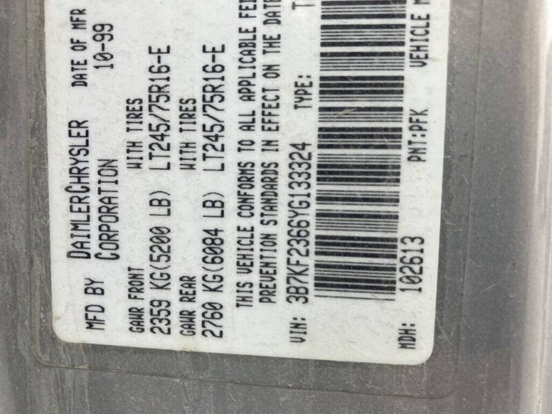 2000 Dodge Ram 2500