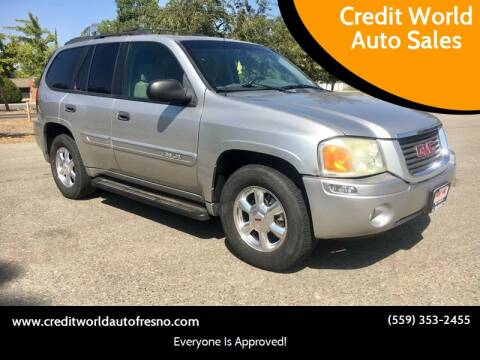2004 GMC Envoy for sale at Credit World Auto Sales in Fresno CA