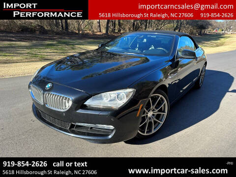 2013 BMW 6 Series for sale at Import Performance Sales in Raleigh NC