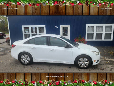 2014 Chevrolet Cruze for sale at Zimmer Auto Sales in Lexington MI