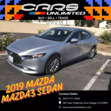 2019 Mazda Mazda3 Sedan for sale at Cars Unlimited OC in Orange CA