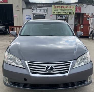 2012 Lexus ES 350 for sale at TEXAS MOTOR CARS in Houston TX