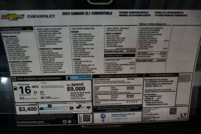 2023 Chevrolet Camaro ZL1