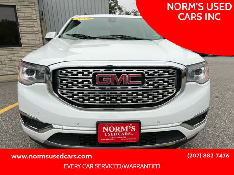 2019 GMC Acadia for sale at NORM'S USED CARS INC in Wiscasset ME