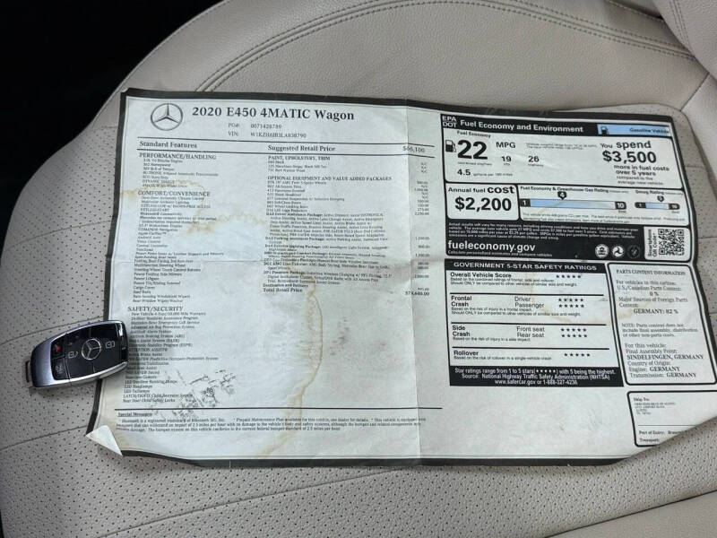 2020 Mercedes-Benz E-Class E 450 4MATIC