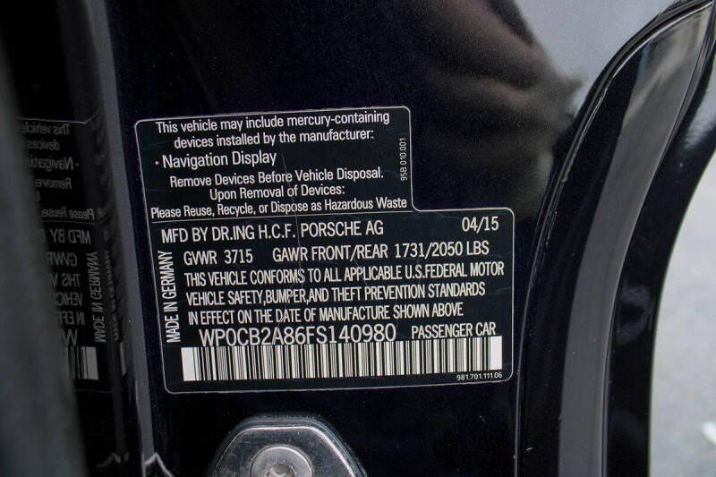 2015 Porsche Boxster