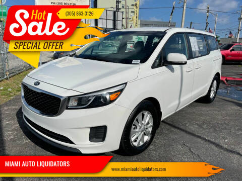 2017 Kia Sedona for sale at MIAMI AUTO LIQUIDATORS in Miami FL