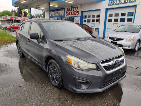 2012 Subaru Impreza for sale at Preferred Motors, Inc. in Tacoma WA