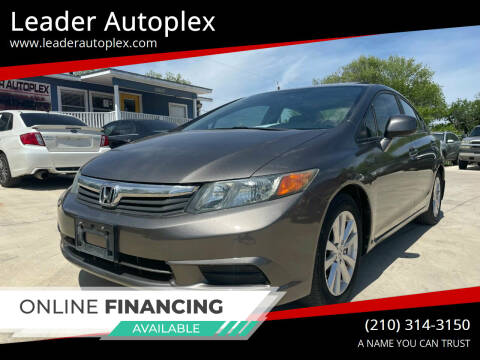 2012 Honda Civic for sale at Leader Autoplex in San Antonio TX
