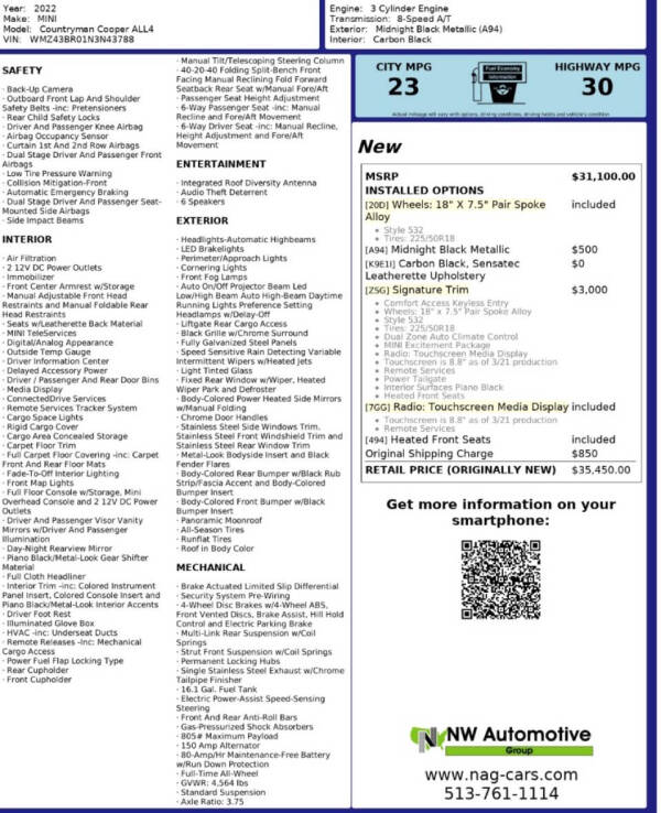 2022 MINI Countryman Cooper ALL4