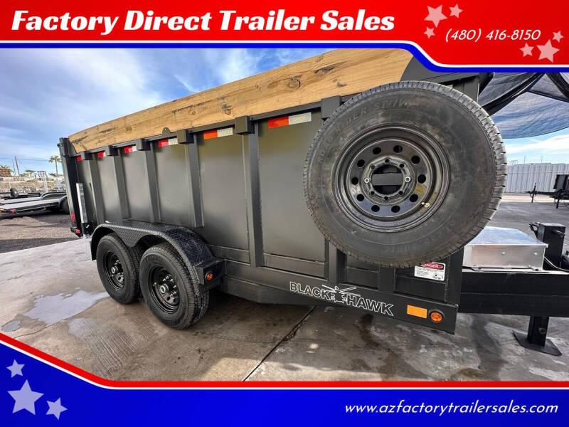 2025 Black Hawk 16x83 High Side Dump Trailer D