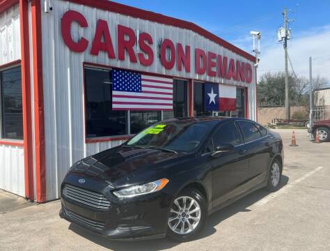 2016 Ford Fusion for sale at Cars On Demand 2 in Pasadena TX