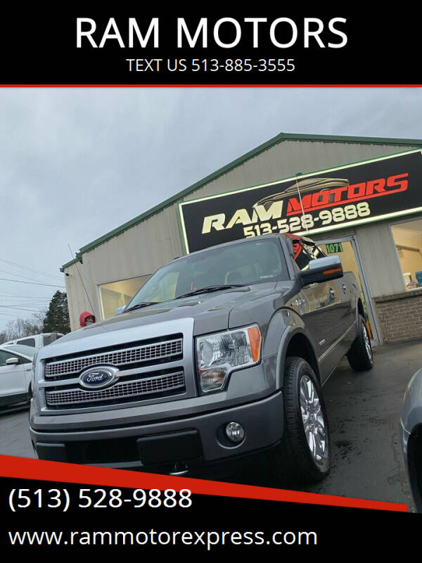 2012 Ford F-150 for sale at RAM MOTORS in Cincinnati OH