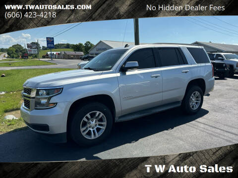 2015 Chevrolet Tahoe for sale at T W Auto Sales in Science Hill KY