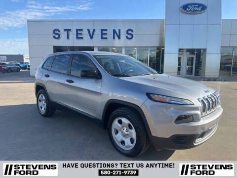 2014 Jeep Cherokee for sale at STEVENS FORD in Enid OK