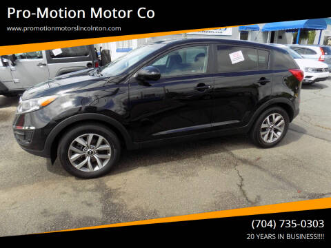 2015 Kia Sportage for sale at Pro-Motion Motor Co in Lincolnton NC