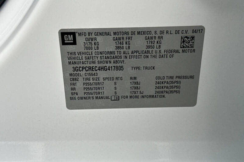 2017 Chevrolet Silverado 1500