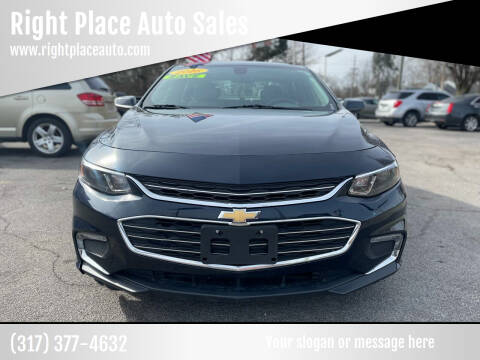 2016 Chevrolet Malibu for sale at Right Place Auto Sales LLC in Indianapolis IN