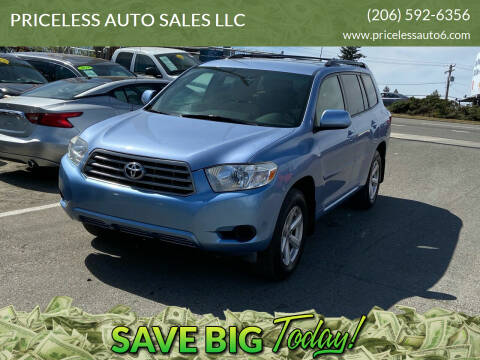 2009 Toyota Highlander for sale at PRICELESS AUTO SALES LLC in Auburn WA