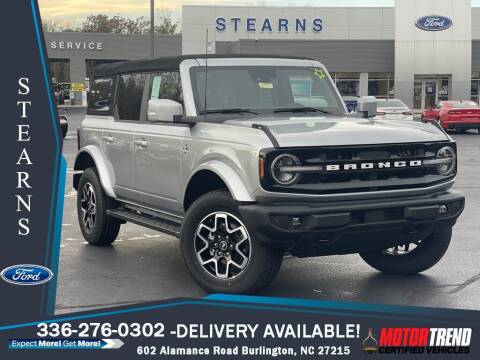 2022 Ford Bronco for sale at Stearns Ford in Burlington NC