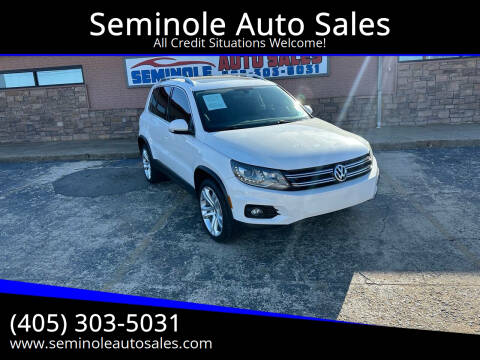 2013 Volkswagen Tiguan for sale at Seminole Auto Sales in Seminole OK