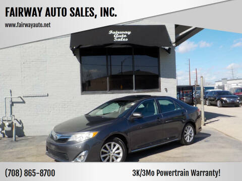2012 Toyota Camry for sale at FAIRWAY AUTO SALES, INC. in Melrose Park IL