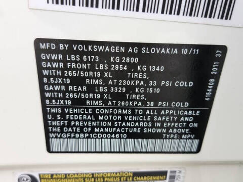 2012 Volkswagen Touareg