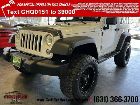 2014 Jeep Wrangler for sale at CERTIFIED HEADQUARTERS in Saint James NY