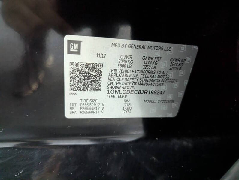 2018 Chevrolet Tahoe Police