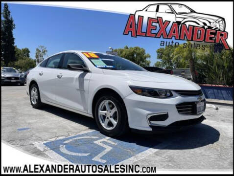 2018 Chevrolet Malibu for sale at Alexander Auto Sales Inc in Whittier CA
