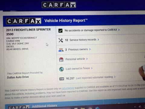 2013 Freightliner Sprinter 3500