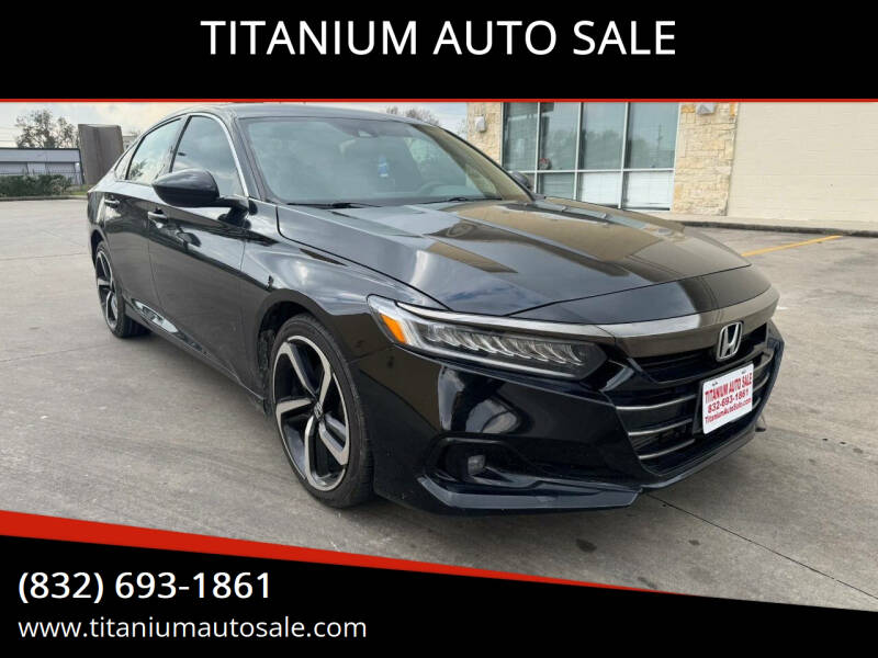 2021 Honda Accord for sale at TITANIUM AUTO SALE in Houston TX