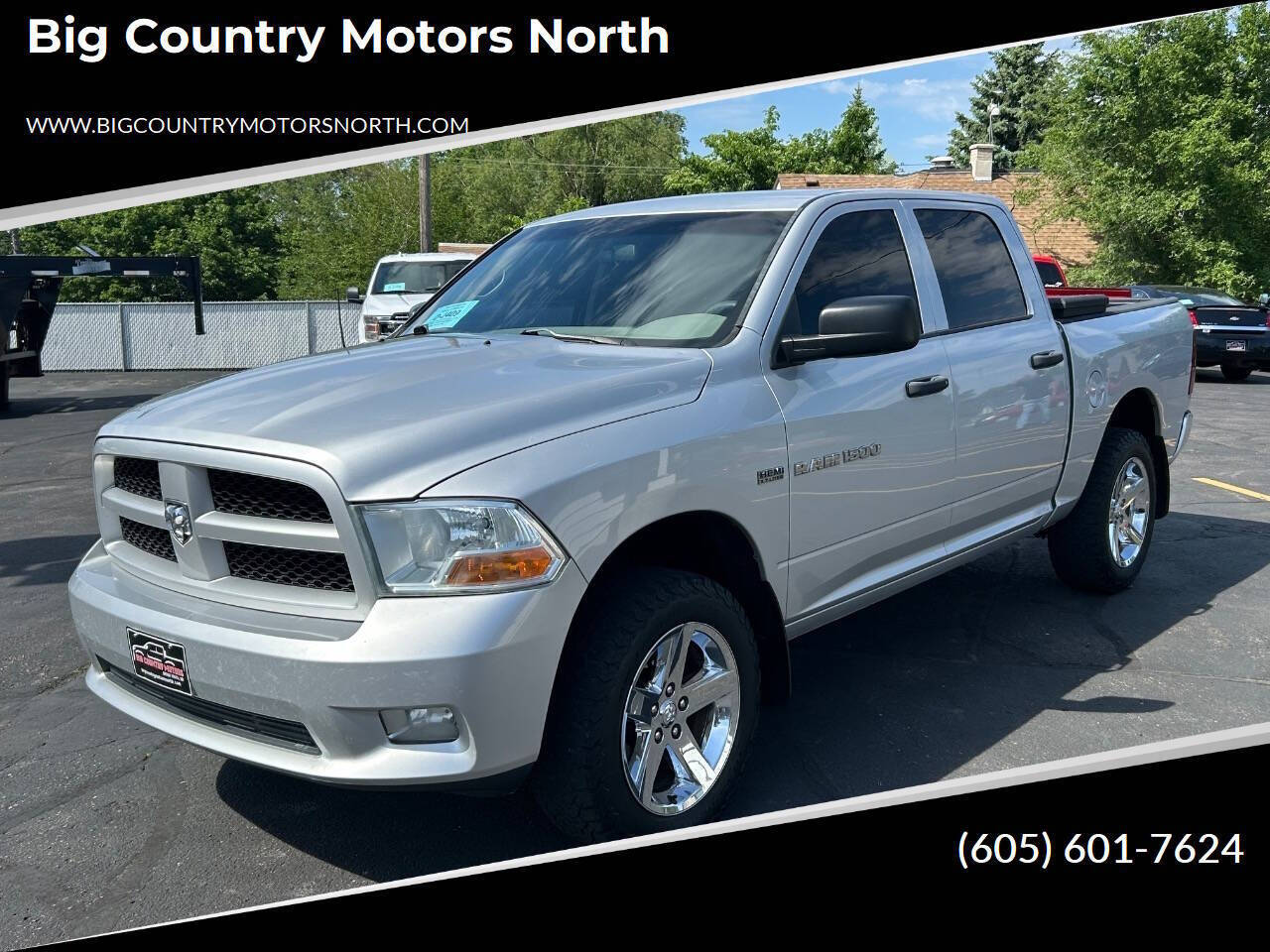 Silver 2012 Ram 1500 Express 4x4 Express 4dr Crew Cab 5.5 ft. SB Pickup 1